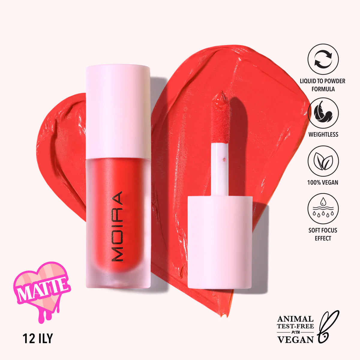 LOVE STEADY LIQUID BLUSH (012, ILY) MATTE FINISH