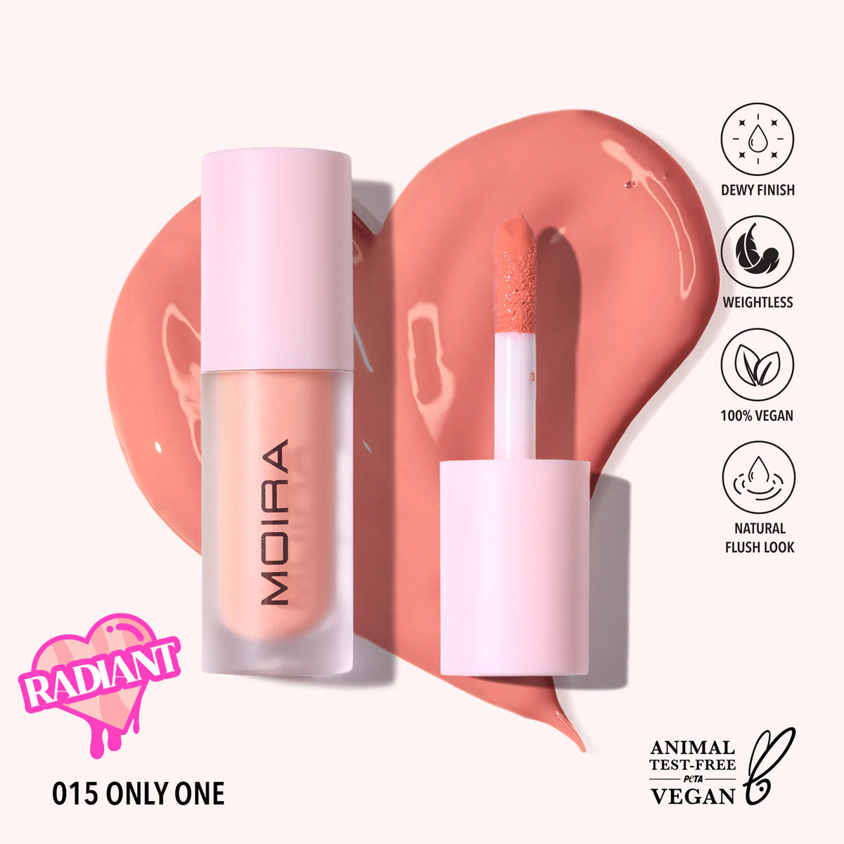 LOVE STEADY LIQUID BLUSH (015, ONLY ONE) DEWY FINISH